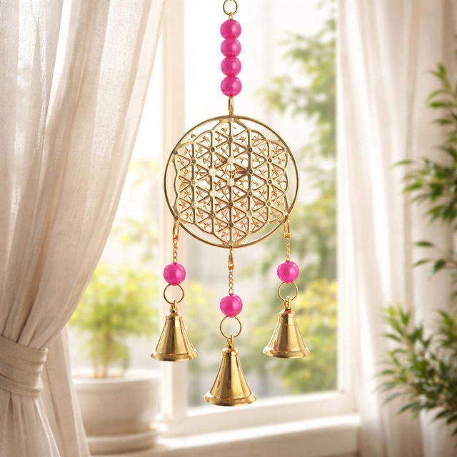 "Fleur de vie" - Carillon en bronze 