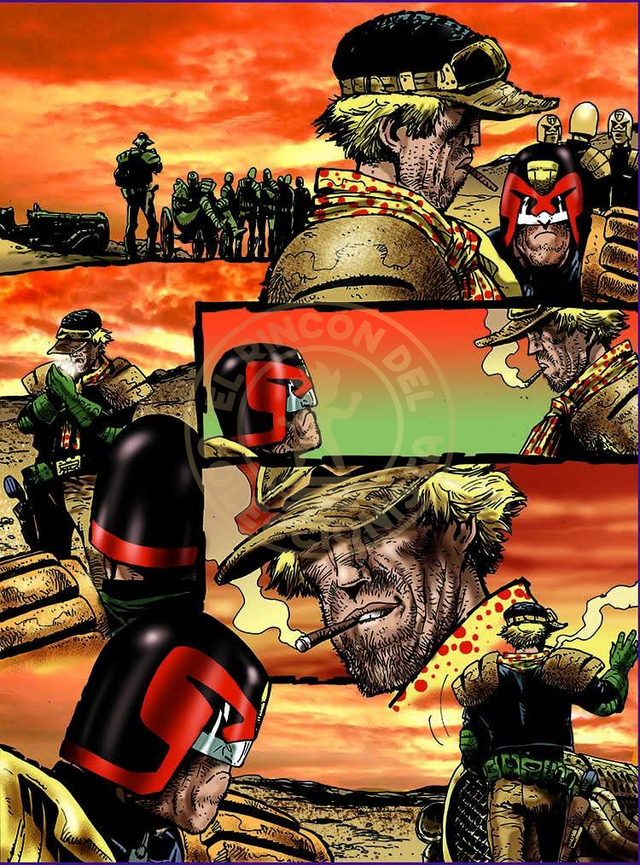 ⚖️ Lámina original de Strontium Dog &amp; Judge Dredd 2– Carlos Ezquerra