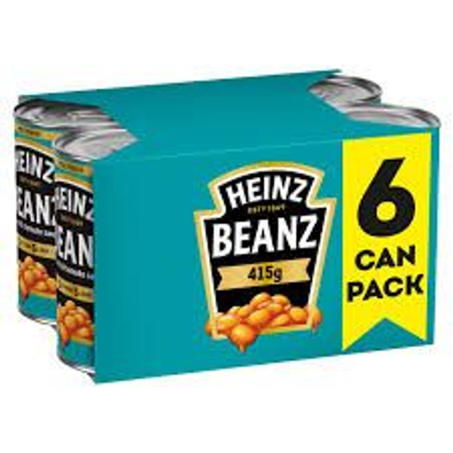 heinz beans 415g 6pk