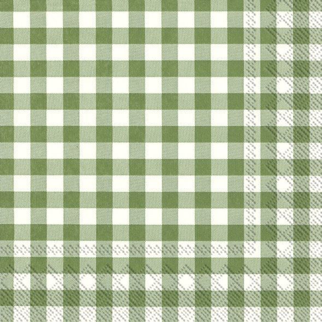 Servilletas de papel lunch vichy verde