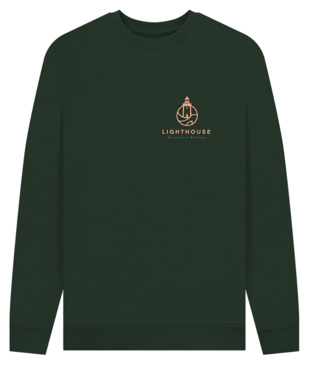 Lighthouse AF Organic Cotton Sweatshirt Puffin back - PRE ORDER