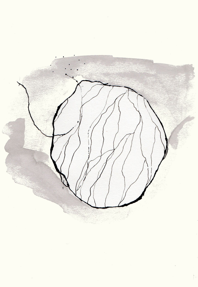 Encre originale et unique pour le livre « Les comptines du week-end ». Titre : En-dessous, des sous, tu perds ton âme