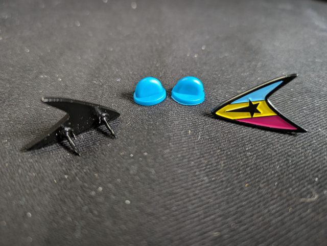 Starfleet Insignia Pansexual Pride Flag Soft Enamel Pin Badge