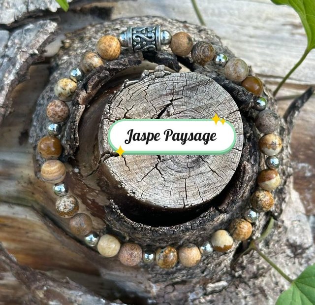 Bracelet de Jaspe Paysage 