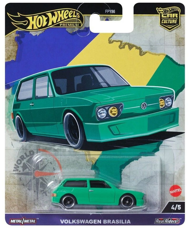 Hot Wheels Premium World Tour - Volkswagen Brasilia in Grün