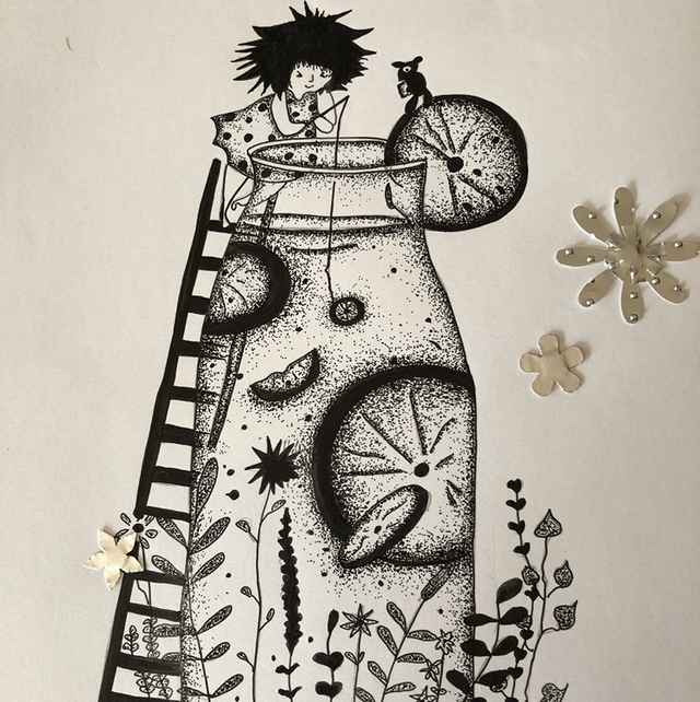 Citronnade - 21 x 30 cm - encadrement 