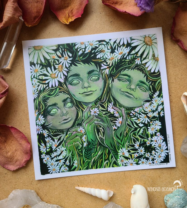 Daisies Faieries - Carte Carrée 