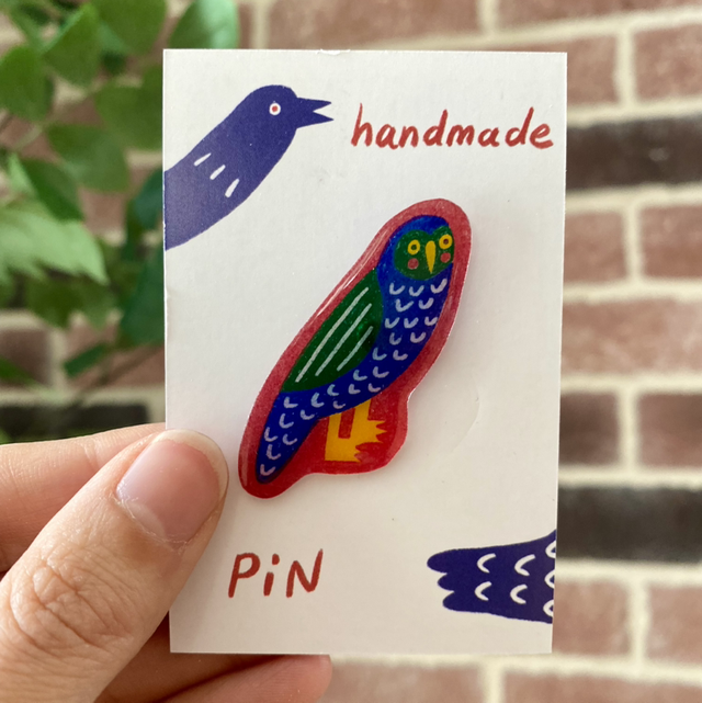 Handmade Owl Pin 