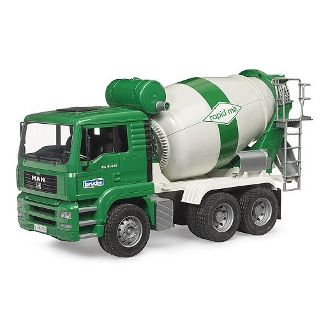 Bruder 02739 camion toupie vert 