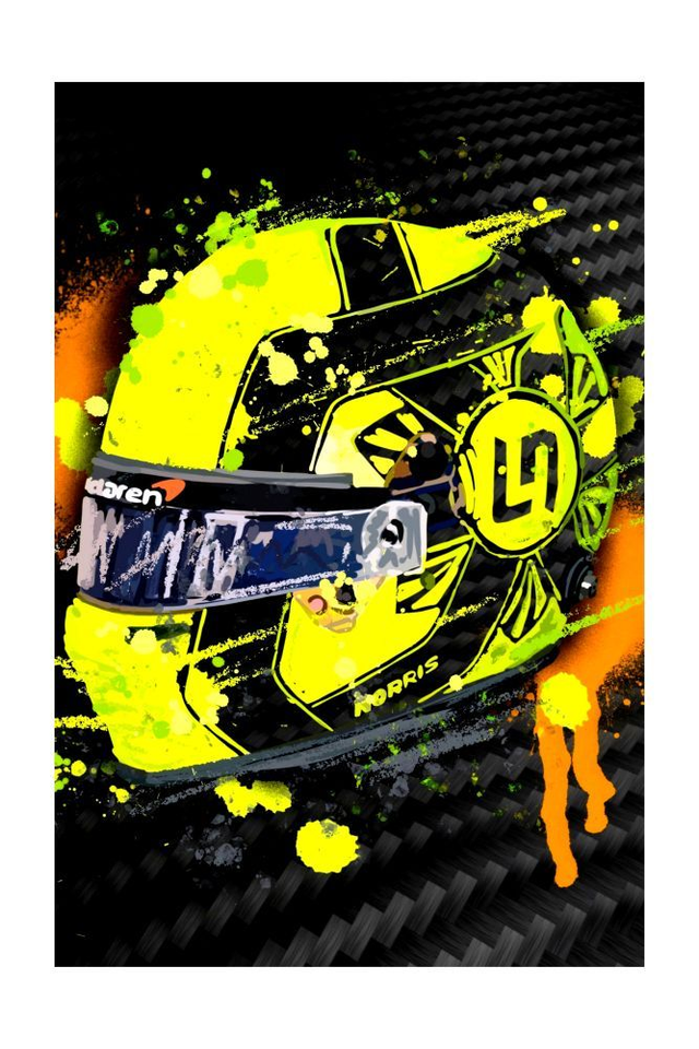 Lando Norris F1 McLaren Sports Art Print