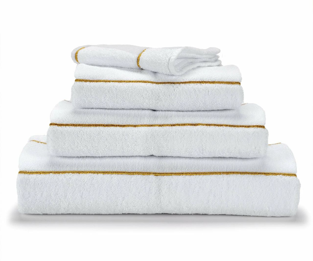 Abyss Habidecor Lara towel color 108 ( white / gold )