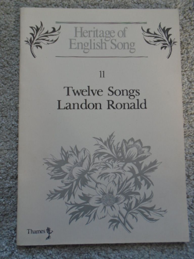 Twelve Songs by Landon Ronald Sheet music book