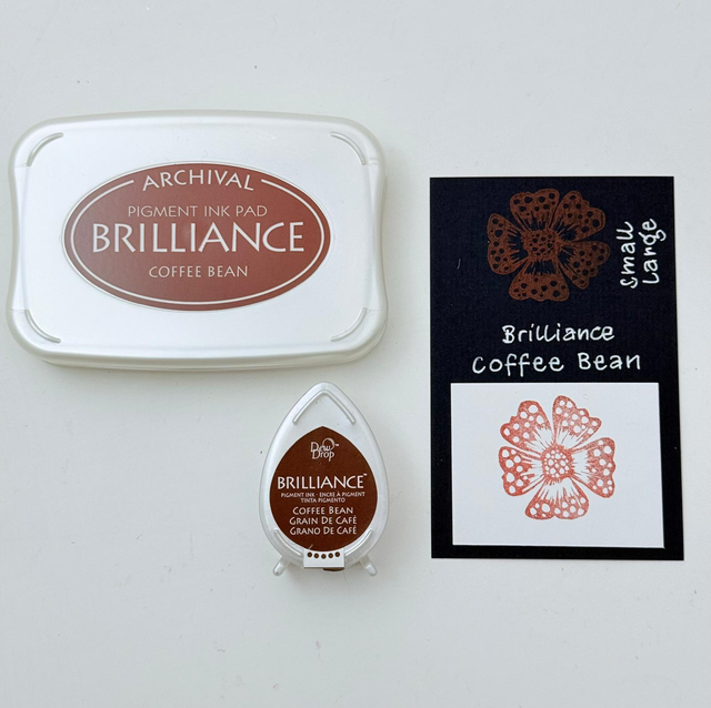 Brilliance Stempelkissen Coffee Bean gross & klein