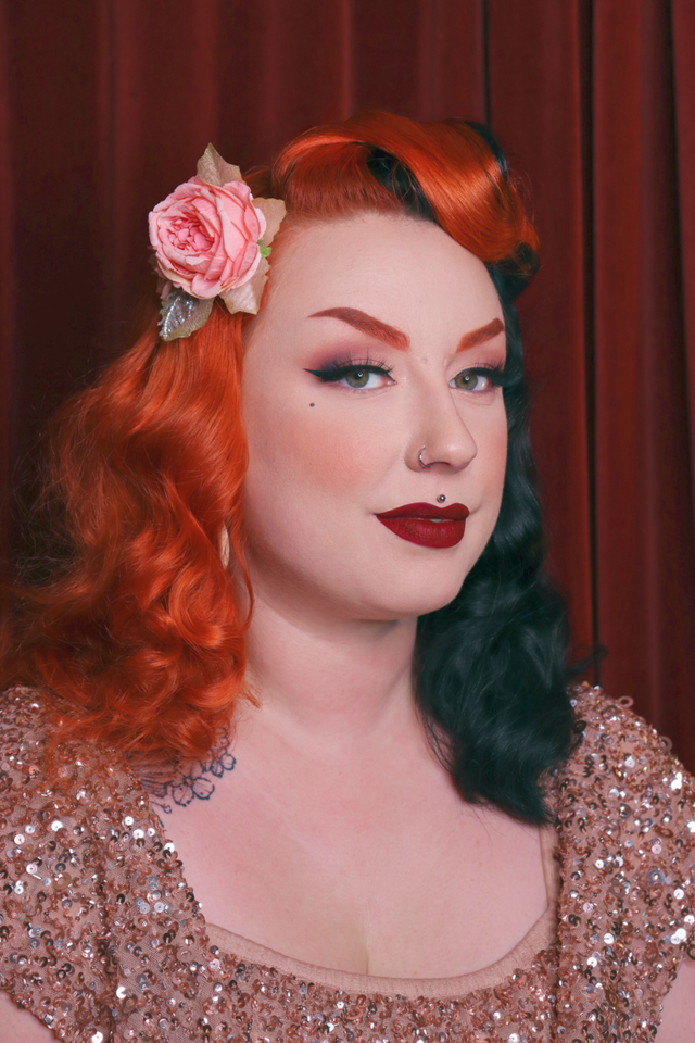 Hair flowers • S • Little rose gold