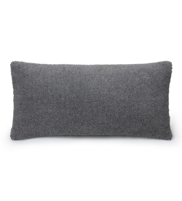 Grey Sherpa Handled Cushion