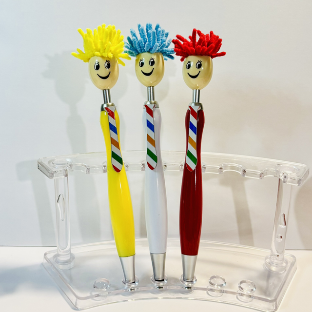 Adorable Crazy Hair character pen 3 colours