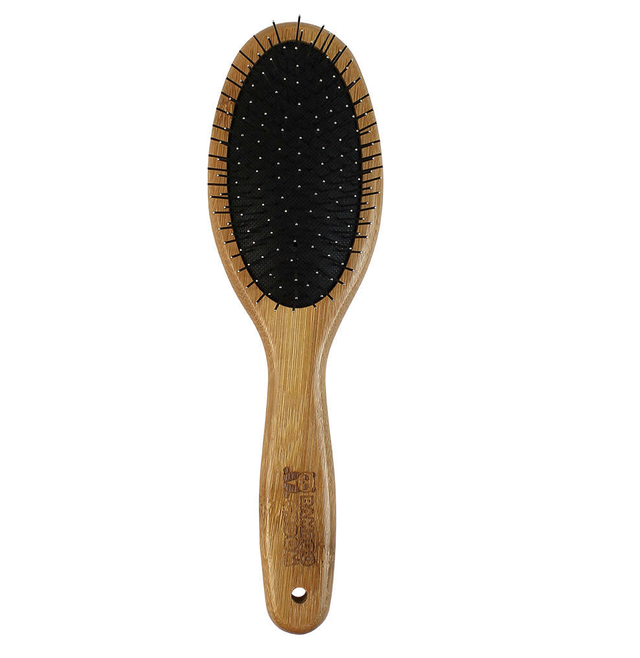 Bürste Oval - mit Edelstahlpins, 'Large' von Bamboo Groom