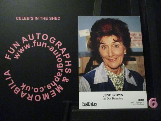 June Brown (Dot Branning) Original EastEnders Cast Card (6)(SEE PIC)