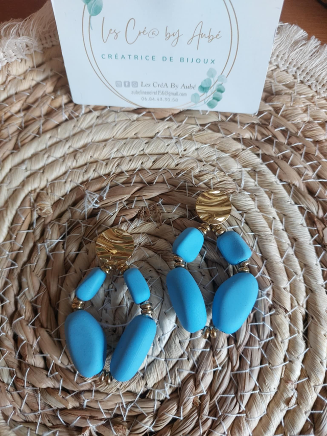 BO CHIC PERLES BLEU CIEL / ACIER INOXYDABLE 0000067