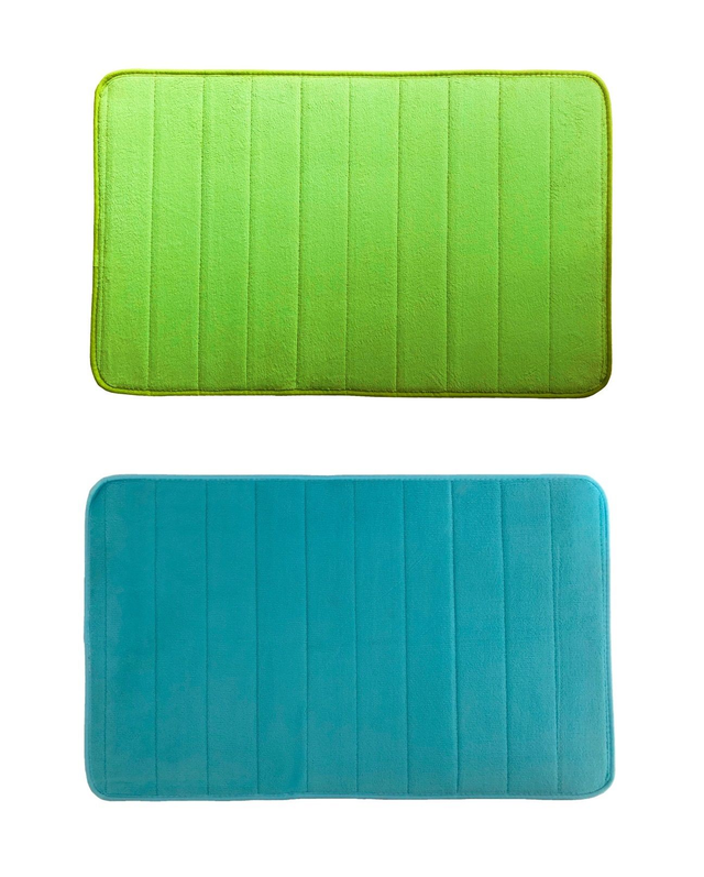 HODYSSEA 2 Tapis de bain/douche DOUCEUR 80x50 cm 100% Polyester 2 coloris assortis