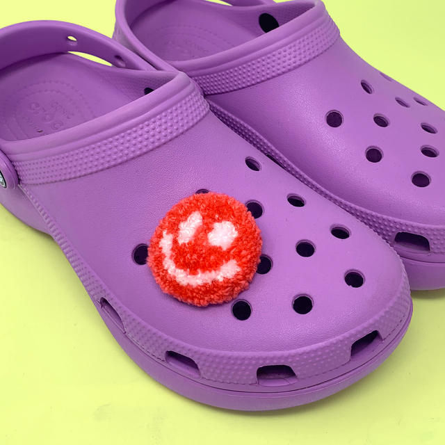 Rosy Smile Croc charm