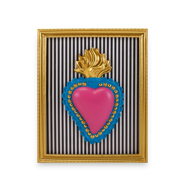 Henriette – Cornice Rettangolare Ton Coeur Rosa 22x18cm