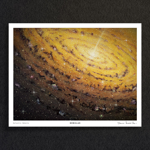 #0591 Galactic Nebula - NEBULAS - PRINT - peintures Acrylique
