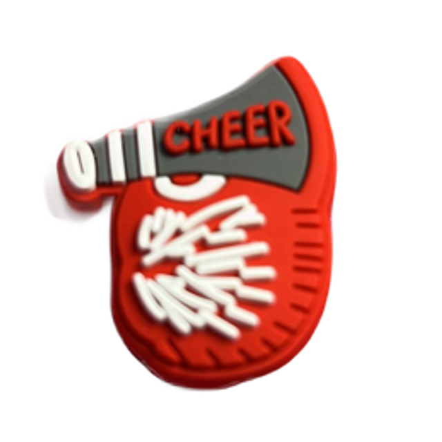 Croc Charm - Red Cheer