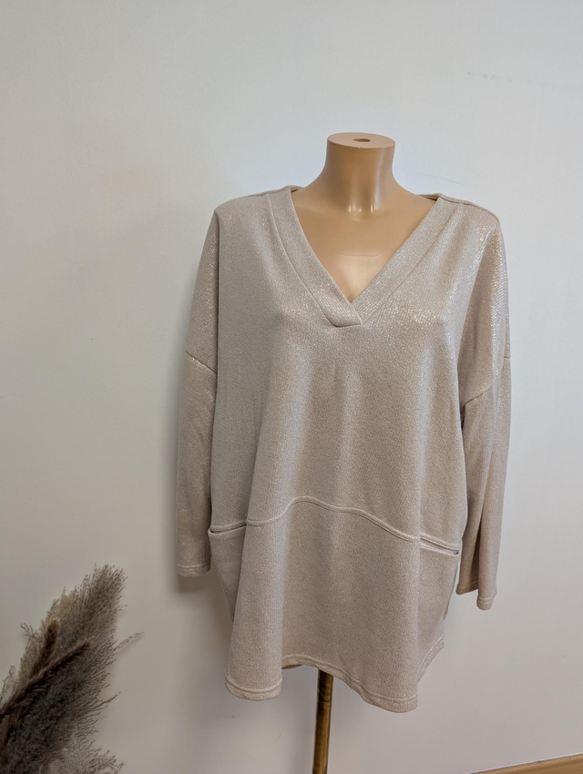 Pull &quot;Rose&quot; coloris beige