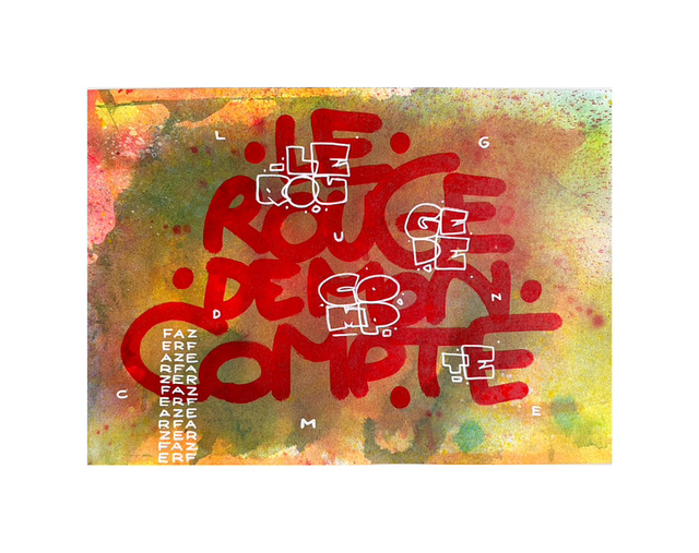 Le rouge de mon compte - 29x21cm / 2025