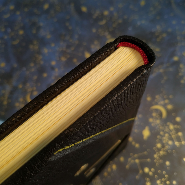 Grimoire cuir "Lune Noire"