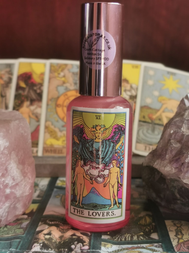 AuraSpray Tarot (THE LOVERS) 50ml WITH FREE CRYSTAL