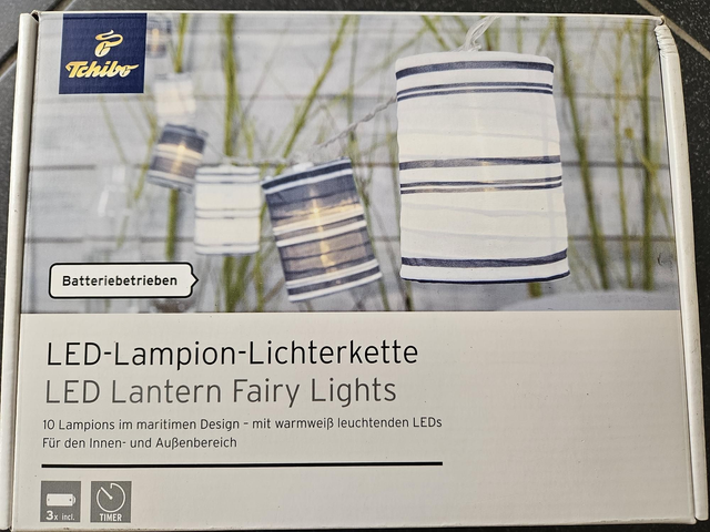 LED Lampion Lichterkette