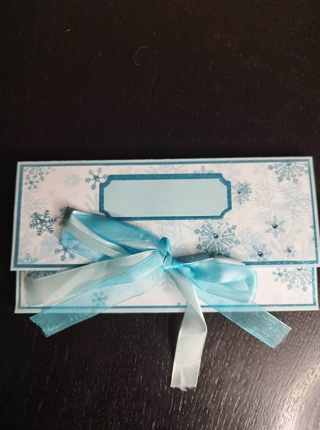 Pochette cadeau (argent ou chèque) "Bleue"