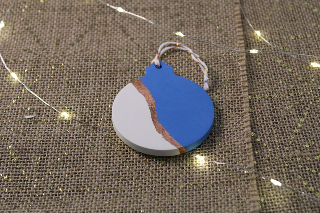 Les suspension boule bicolore