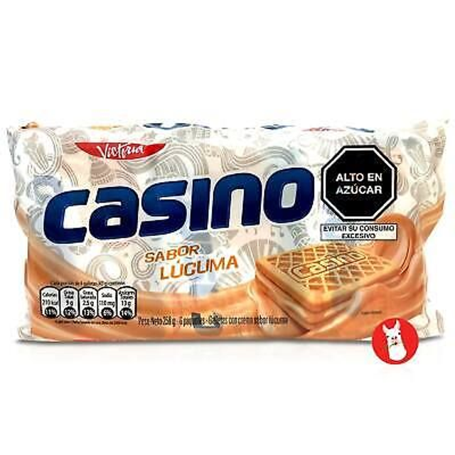 Galletas Casino Lucuma 6pack