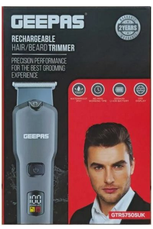 Geepas: Rechargeable Trimmer Waterproof GTR57505UK