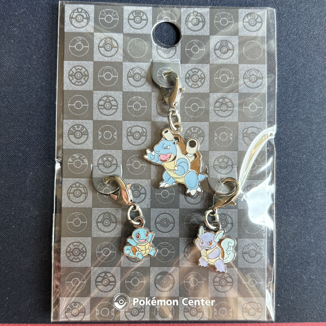 Set van 3 charms - Squirtle Wartortle Blastoise - Pokémon Center official