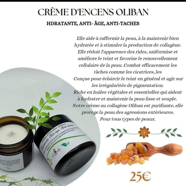 Crème d&#039;encens Oliban 50 ml 