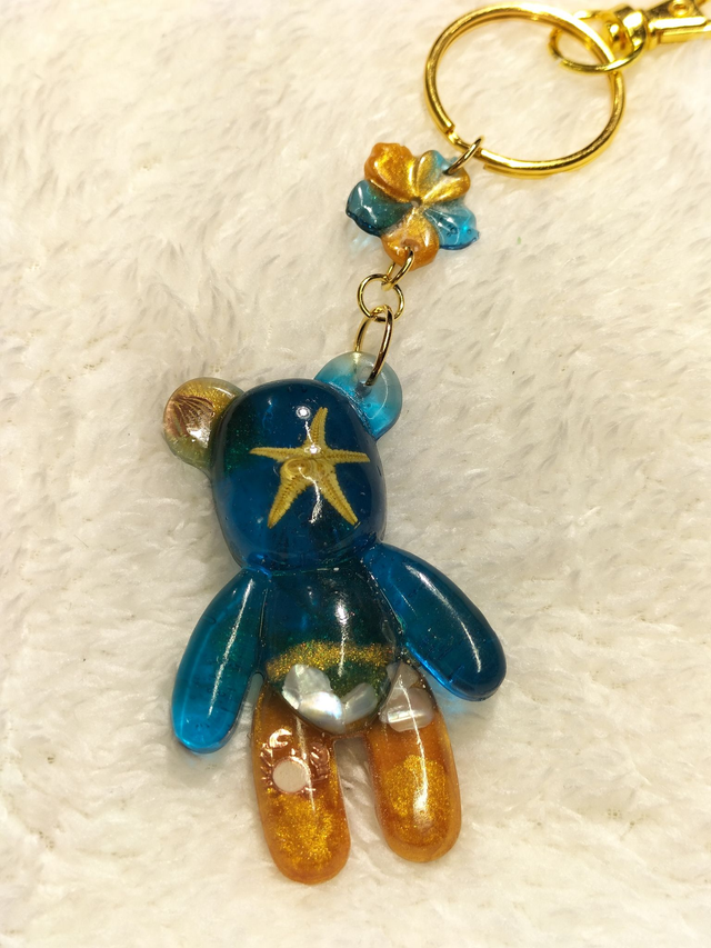 Porte-clés ourson mer