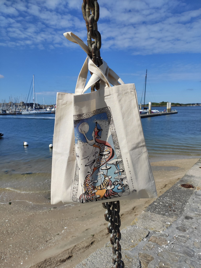 Tote bag Sirène au clair de lune
