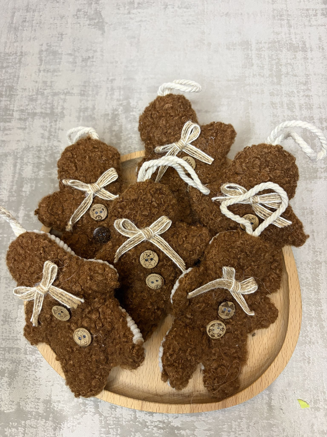 Bonhomme Pti biscuit Pain d’épice - sherpa et bouton en bois
