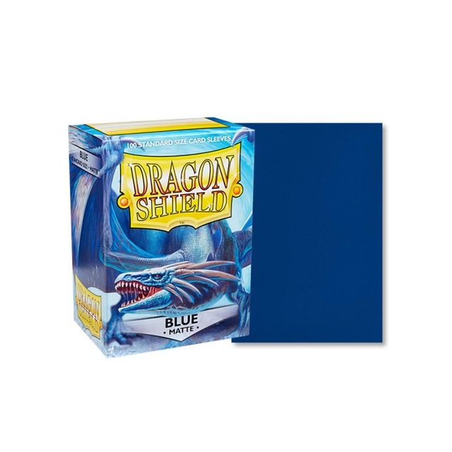 Dragon Shield Standard Size Card Game Sleeves Box - Matte Blue