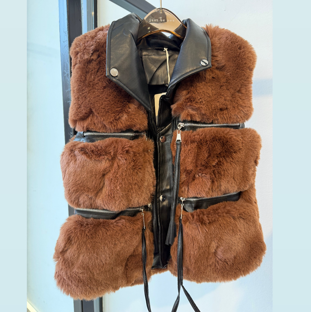Chaleco Pelo Polipiel Paris 