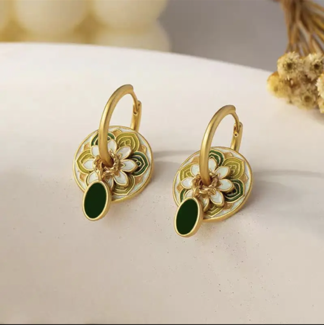 Triple charm hoops
