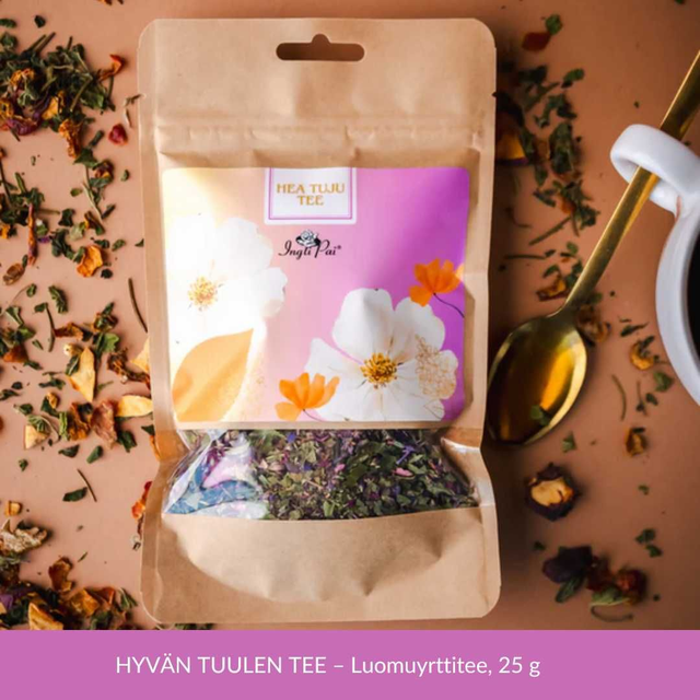 HYVÄN TUULEN TEE – Luomuyrttitee