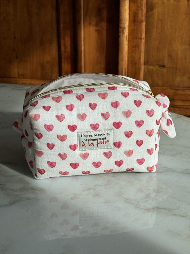 Trousse beauté matelassée