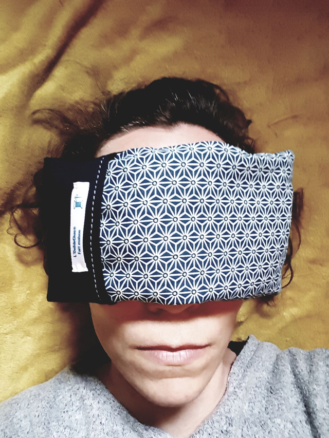 Coussinet de RELAXATION pour les YEUX - VERVEINE | en tissu - PERSONNALISABLE