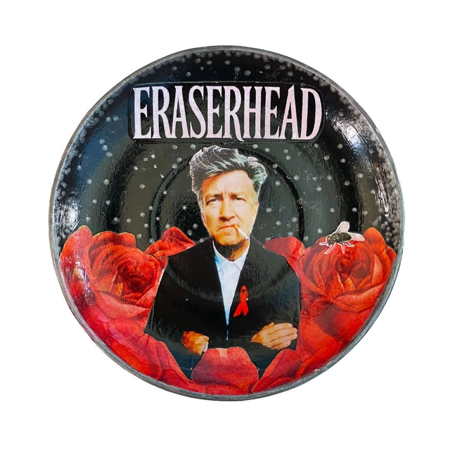 &quot;Eraserhead&quot; Black Upcycled Trinket Dish by House of Frisson