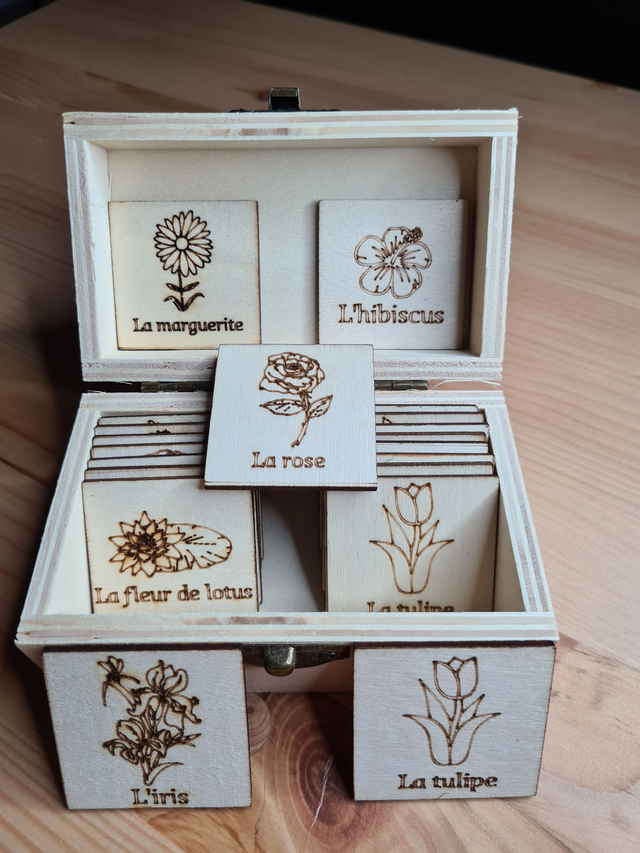 Jeu Memory des fleurs 